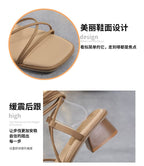 Low Heel Lace Up Sandals