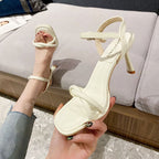 Sandals Knotted High-Heel