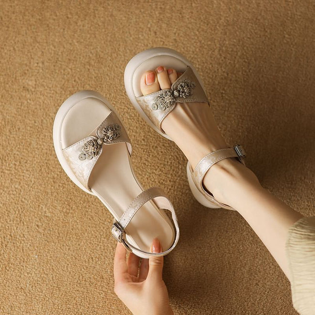 Platform Frog Closure Sandals Main Image