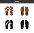 Platform Loop Cross Sandals Criss Toe