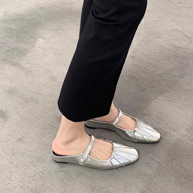 Square Toe Mary Jane Mules / Shoes Main Image