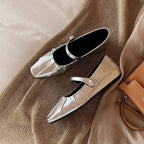 Square Toe Mary Jane Mules / Shoes