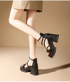 Lace-Up Platform Sandals