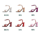 Ankle Strap Block Heel Sandals