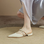 Pointed Toe Mary Jane Mules