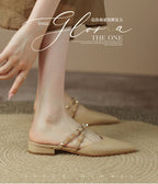 Pointed Toe Mary Jane Mules
