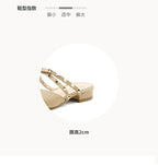 Pointed Toe Mary Jane Mules
