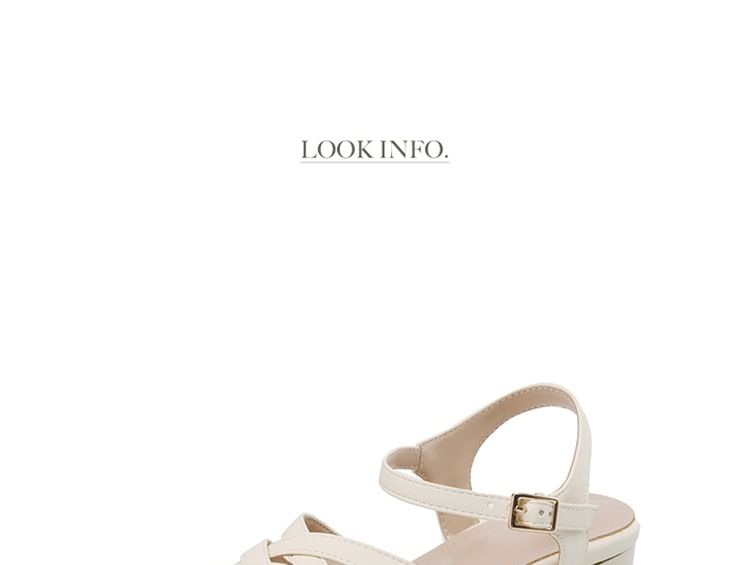 Woven Block Heel Sandals