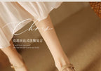 Cutout Block Heel Sandals