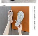 Rhinestone Loop Toe Sandals