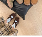 Platform Plain Mary Jane Flats