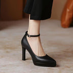 Pointy Platform Stiletto Heel Ankle Strap Sandals