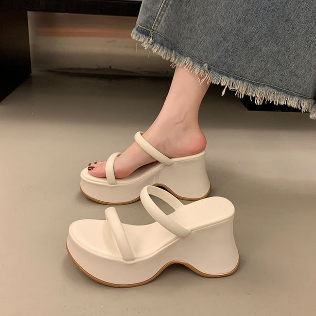 Sandals Wedge Platform Heel Slide Main Image