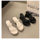 Sandals Wedge Platform Heel Slide