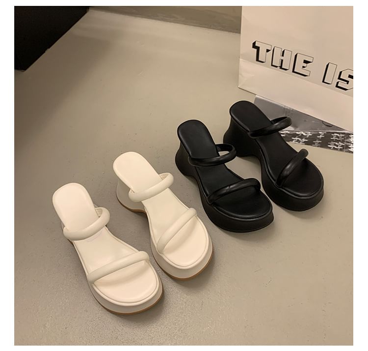 Sandals Wedge Platform Heel Slide