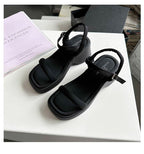 Sandals Heel Chunky Plain