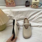 Low Heel Hoop Accent Mary Jane Mules