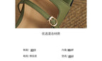 Square-Toe Buckled Sandals
