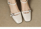 Chunky Heel Buckled Sandals