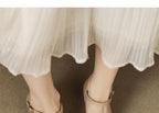 Glitter Low Heel Sandals