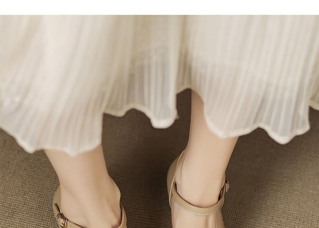 Glitter Low Heel Sandals Main Image