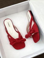 Knot Flat Slide Sandals