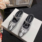 Square Toe Mary Jane Mules