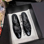 Square Toe Mary Jane Mules