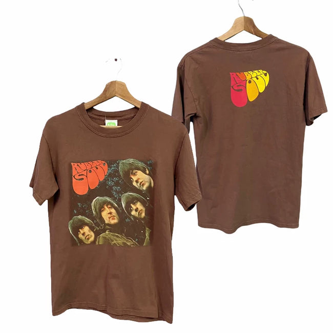 The Beatles "Rubber Soul" Double-Sided Graphic Tee Hover Image