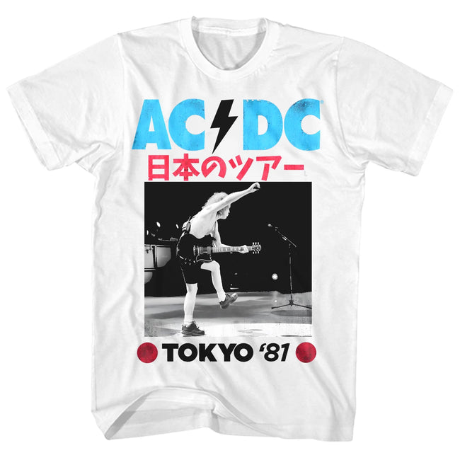 AC/DC "Tokyo '81 Japan Tour" Graphic Tee in White Hover Image