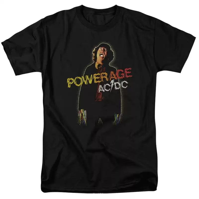AC/DC "Powerage" Album Graphic Tee in Black