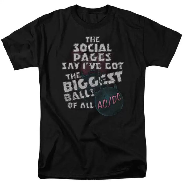AC/DC "Big Balls" Graphic Tee in Black Hover Image