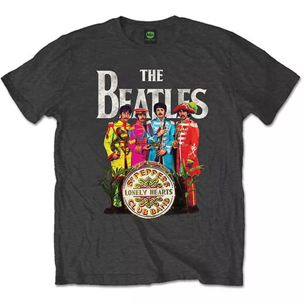 The Beatles "Sgt. Pepper's Lonely Hearts Club Band" Graphic Tee in Charcoal