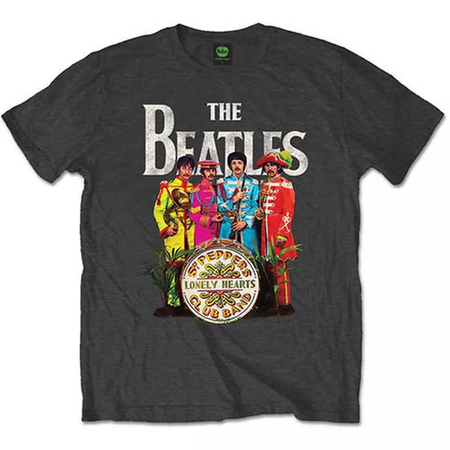 The Beatles "Sgt. Pepper's Lonely Hearts Club Band" Graphic Tee in Charcoal Hover Image