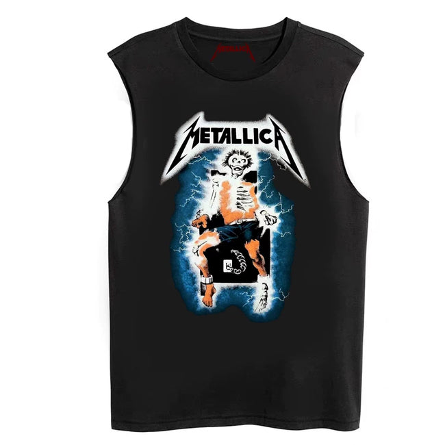 Metallica "Electric Chair" Sleeveless T-Shirt Hover Image