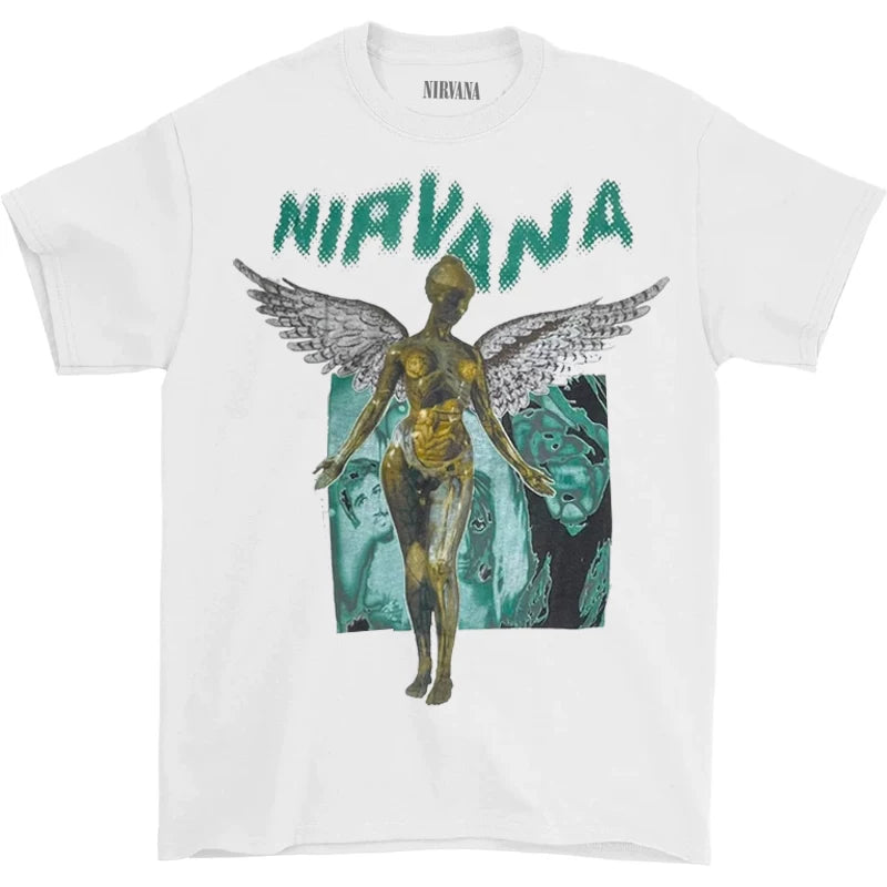 Nirvana "In Utero" Teal Graphic Tee