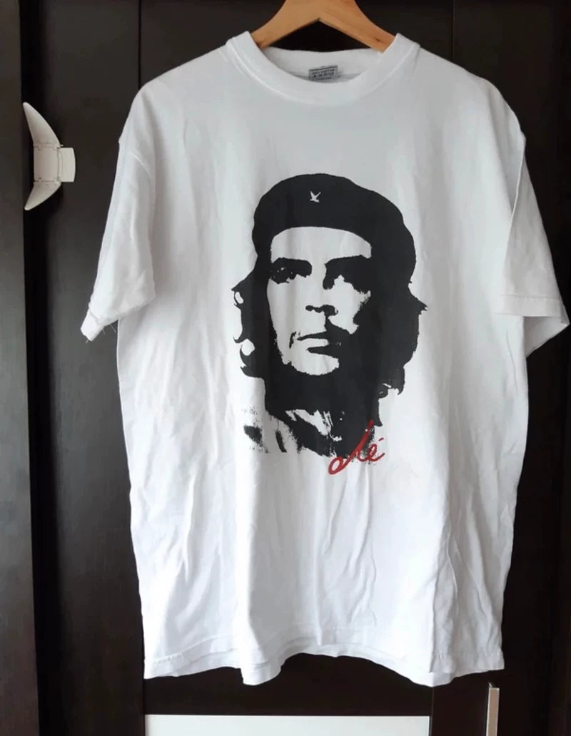 Che Guevara "Signature Portrait" Graphic Tee in White