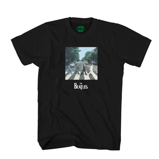 The Beatles "Abbey Road" Iconic Album Cover Graphic Tee in Black Hover Image