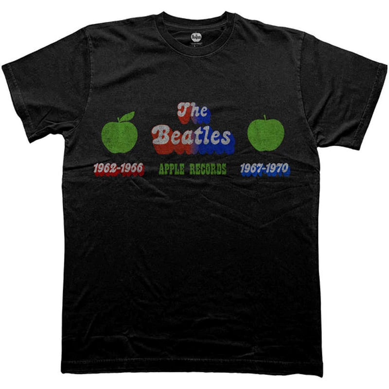 The Beatles "Apple Records" Eras Graphic Tee in Black