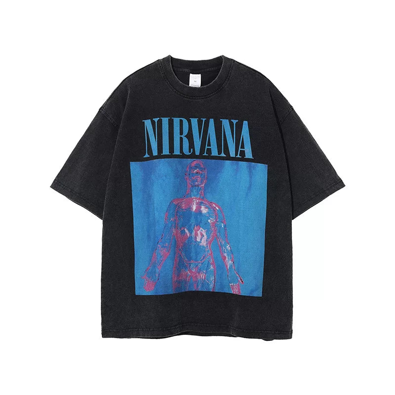 Nirvana "Vintage Spray" Graphic Wash Tee