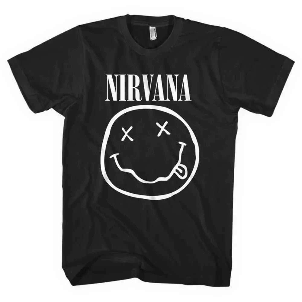 Nirvana Classic Smiley Logo Tee black