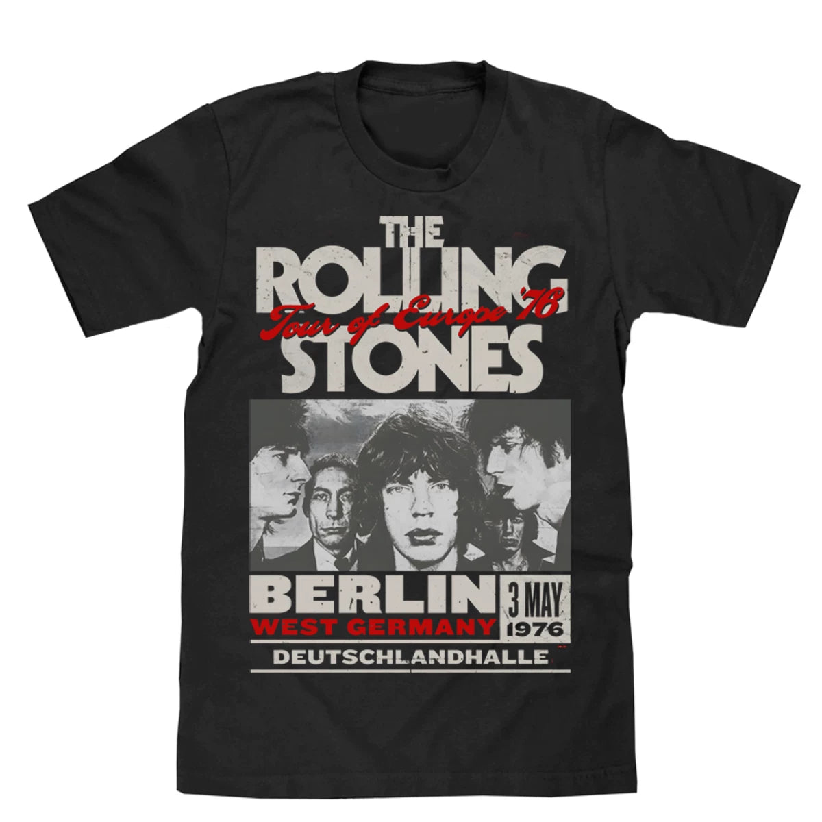 The Rolling Stones "Tour of Europe '76" Berlin Concert Graphic Tee