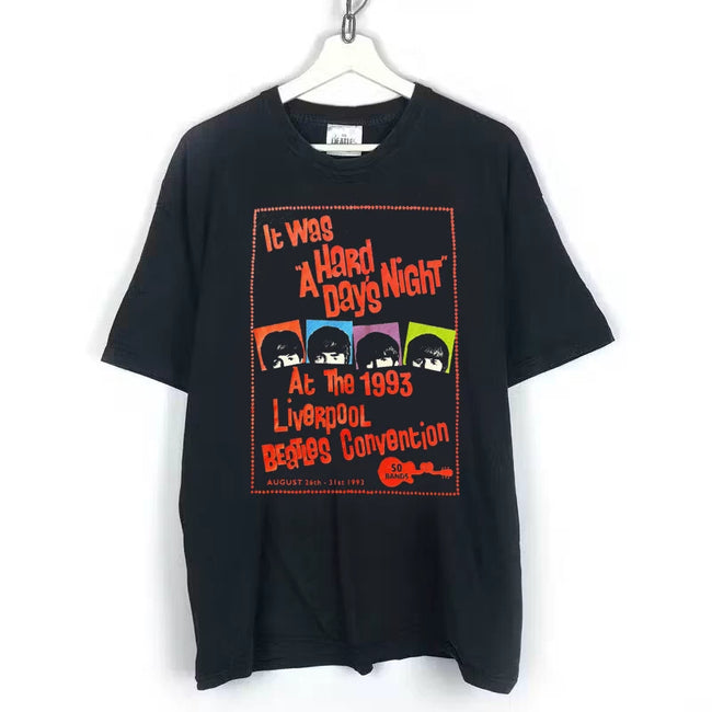 Vintage 1993 Liverpool Beatles Convention "A Hard Day's Night" Graphic Tee Hover Image