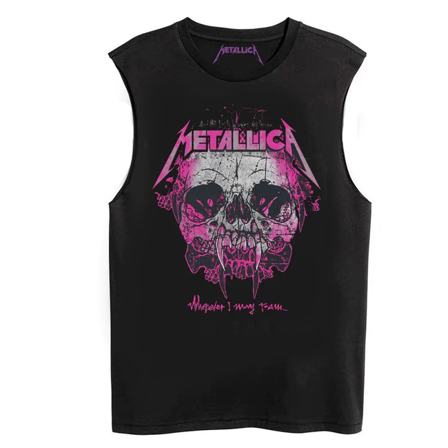 Metallica Rock Sleeveless T-Shirt Hover Image