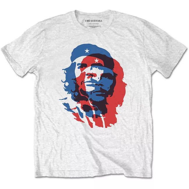 Che Guevara "Red & Blue Glitch" Graphic Tee in Athletic Grey Hover Image