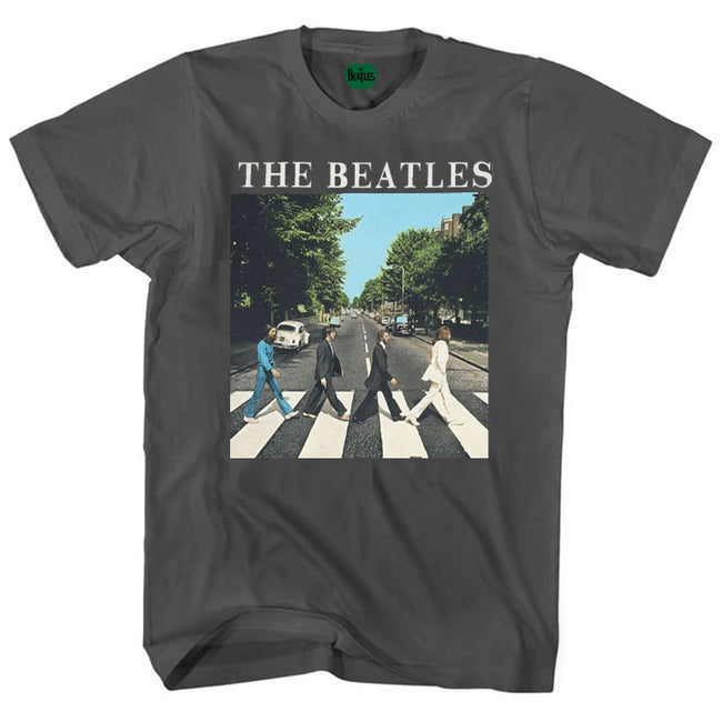 The Beatles "Abbey Road" Album Cover Graphic Tee in Heather Dark gray Hover Image