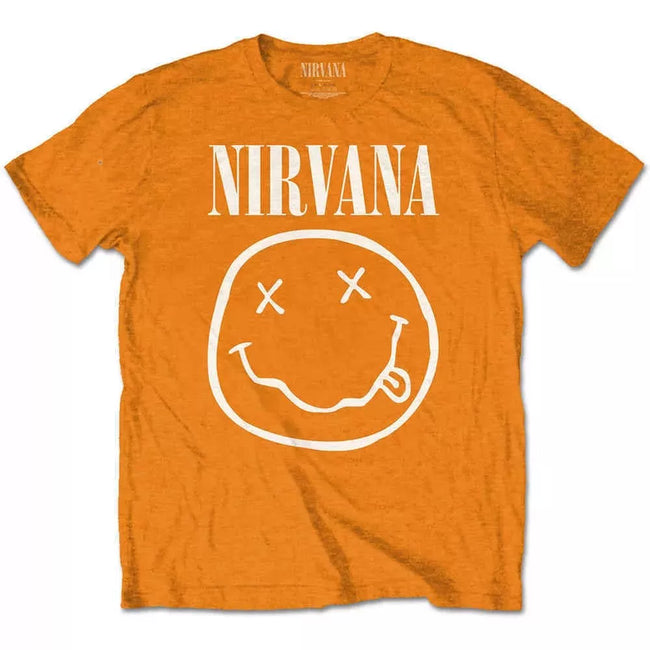 Nirvana Classic Smiley Logo Tee orange Hover Image