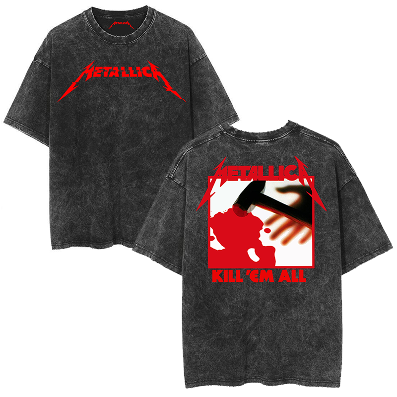 Metallica "Kill 'Em All" Vintage-Wash Graphic T-Shirt