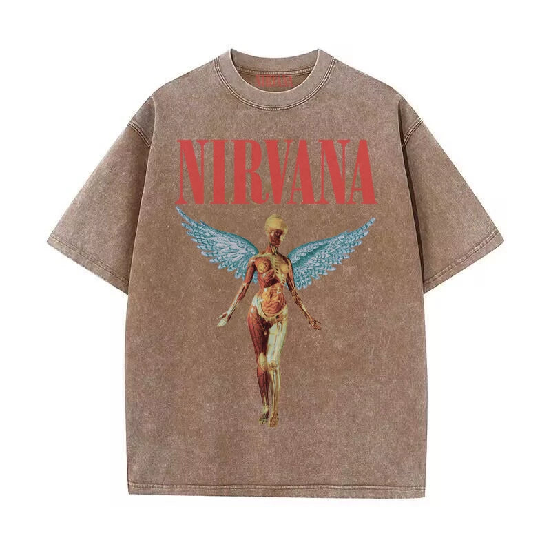 Nirvana "In Utero" Vintage Brown Wash Tee