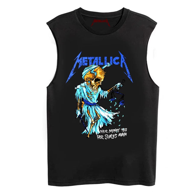 Metallica Rock Sleeveless T-shirt Hover Image